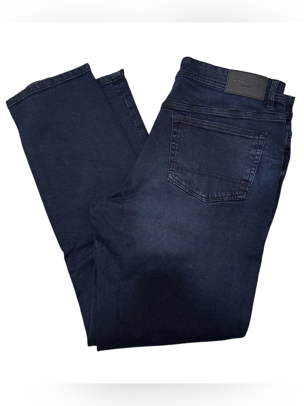 Kenneth Cole Men’s Athletic Fit Dark Navy Jeans 34x32